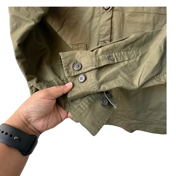 Women Carhartt Loose Fit Midweight Twill Long-Sleeve Jersey-Lined Shirt … - Picture 6 of 10